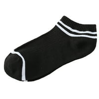 1pairs Unise Stripe Udobne papuče s pamučnim čarapama kratke čarape za gležnjeve