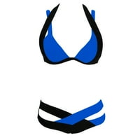 iopqo kupaći kostimi žene dvije kukičane čipke visoki struk V izrez bikini set kupaći ženski kupaći