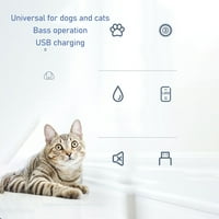 Koseper za kosu za kućne ljubimce, USB punjivi električni pse šipka za kosu za kosu mačja kosa mačja kosa za kosu za pse za pse mačke za kosu