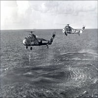 24 X36 Galerija poster, liftovi helikoptera Astronaut Virgil Grissom Mr-Mission 1961