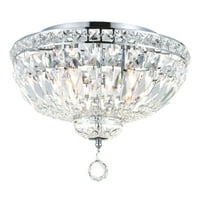 Rasvjeta Stefania Light Bowl Flush Mount s Chrome završetkom