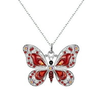 Heiheiup ličnosti Vintage višebojna ogrlica za leptir za žene nakit pokloni Bulk ogrlice za žene