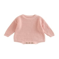 Farrubbyine Jesen Duks za bebe Rompers za novorođene dječje dječake Djevojke odjeću pletene slobodne pulovere