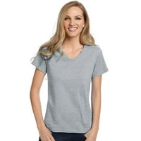 Hanes opušteno fit ženska majica Comfortsoft® V-izrez - 5780