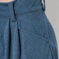 Ljetne modne kratke hlače za žene casual hlače visoki struk čvrsti corduroy labavi kratke hlače