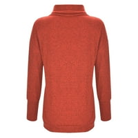 Durtebeua Patchwork Colorblock Dugi rukav pulover Jumper Casual Tops džemperi za žene