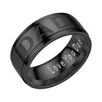 Frehsky Prstenovi dan je dan prsten legura srebrne nakit moda retro srebrna je slovo prsten šarm muški nakit prsten