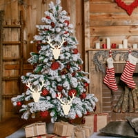 Xmas Viseći dekor Drveni viseći zanat Ornament Božićno stablo Party Viseći privjesak ukras za dom
