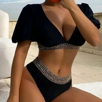 Ženska udobnost visokih kontrasta dojke pune bikini set tisijskih kupaćih kostima