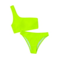 Feterrnal ženski bikini čvrsti set kupaći kostim Dvije punjene grudnjake kupaće odjeće