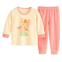 Jedna odjeća za dječake Toddler Djevojke Djevojke dječake BABY mekani pidžami toddler crtani otisci