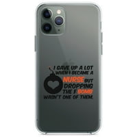 Distinconknk Clear Shootofofofoff Hybrid futrola za iPhone Pro - TPU BUMPER Akrilni zaslon za hladnjak