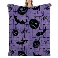 Halloween Dekorativni pokrivač-hipi skeletni pokrivač za spavaću sobu estetika, 448