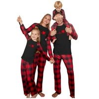 Usklađivanje pidžama za obitelj podudaranje porodičnih setova božićni casual tiskani vrh s donjim odijelima