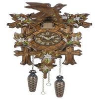 Kvarc Cuckoo Clock 5-lišće, ptica tu q