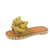 Kreuted sandale Žene Djevojke Dressing Sweed Wedge Sandal Ljeto Plaža Slatka klizanje na papučama Boho