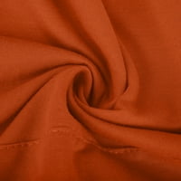 REWEnti ženski dukseri s kapuljačom Dnevni kapuljač dugih rukava Ležerni džepni pulover Duga bluza Narančasta