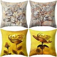 Jiaroswwei Colorful Rose cvjetni list jastuk za jastuk jastuk kućica kućica za krevet