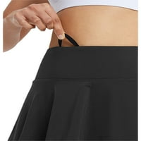 Jedno otvaranje ženskih suknji za suknje sa nazivom Slojeviti rufffle mini atletičke sportske suknje sa šorctima za trčanje treninga