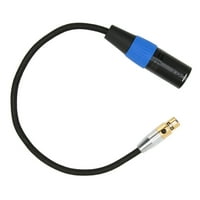 Muško do mini XLR ženski konektor, XLR kablovi od provodnika Professional HiFi zvučni pin za zvučnu karticu uživo za kameru 0,3m 1.0ft