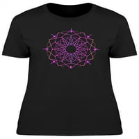 Geometrijska ljubičasta majica Mandala Žene -Image by Shutterstock, Ženska velika