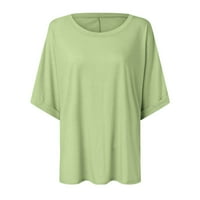 Vedolay ženske majice modni vrhovi plus veličina Sakrij trbušni tunic kratki rukav ljetni Henley slatka