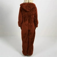 Badymincsl ženski udarci s dugim rukavima pidžama casual zimske tople trke za spavanje