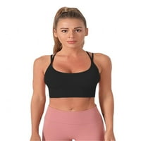 Stroppy Sports grud za žene Seksi Crisscross Bespremljeni grudnjak za jogu trčanje atletski teretana Workout Bralette Fitness Push up Cisterne