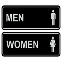 Standardni muškarci Ženski znak za WC-a - Plavo zlato - Malo
