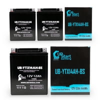Zamjena baterije UB-YTX14AH-BS za Yamaha YFM40FG Grizzly CC ATV - Fabrika aktivirana, bez održavanja,