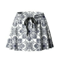 HOANLLOVEWOOME'S Ljetne modne modne suknje tiskane hlače Sportske joge kratke hlače suknje za žene