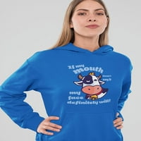 Ako mi usta ne kažu da citira hoodie žene -Goatdeals dizajnira, žensko malo