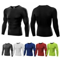 Muškarci kompresioni temeljni sloj uska majica dugih rukava za sportska fitnes za trening za vježbanje