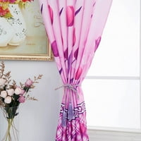 Rosarivae 1 * Cvijeće Štampanje Polu-Blackout Prekrasne zavjese Grommet Tulip zavjese za zavjese za