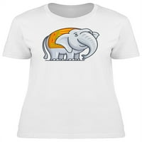 Cool Indian Elephant crtane majice Žene -Image by Shutterstock, ženska srednja