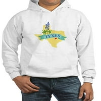 Cafepress - Texas State Outline Bluebonnet cvijeće Hoodie - Pulover Hoodie, dukserica s kapuljačom