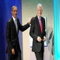 Barack Obama, Bill Clinton na javnom nastupu za Clinton Global Initiative, Sheraton Hotel, New York,