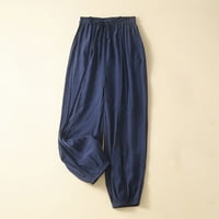 Teretne pantalone za žensko čišćenje ispod 20 dolara, plus veličina casual labave čvrste hlače za hlače