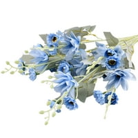 Lažni cvjetovi svilena dahlija cvijeće vjenčani mladenac Bouquet Dahlia, duga umjetna svilena cvijeća
