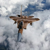 Agresor F-15C leti preko plakata planinskog lanca Print StockTrek Images