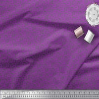 Soimoi Purple Rayon tkanina četkica za stomak Sažetak Ispis tkanina od dvorišta široko