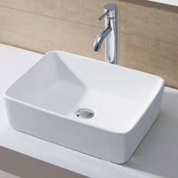 Ainfo kupatilo bijeli porculan keramički brod ispraznost sudopera umjetnička sliva w chrome iskoči