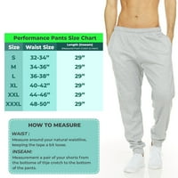 Muški joggers - Brzo suhe muške hlače, elastični struk sa dva bočna džepa, atletika, aktivne hlače za muškarce, 3-pakovanje, redovne i velike muške