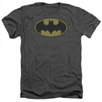 Trevco batman-Little Logos - Odrasli Heather Tee - Ekstralni ugljen - ekstra