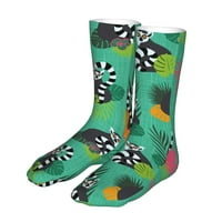 Tropske lemurske čarape za žene Muškarci Novost šarene čarape posade Casual Funny haljine čarape poklone