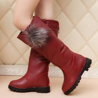 Vučene male zimske čizme za snijeg Dječje cipele Udobne meke potplatne čizme Modne cipele s visokim