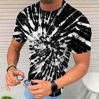 Letnje za prodaju ljetnih vrhova Trendy T majice za muškarce Tye-dimljena modna kratka rukava Crew Crt
