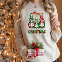 Žene sretan božićni gnomi, majica za božićnu porodicu