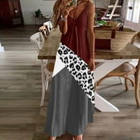 Ernkv ženska maxi labava cami caringlock clorblock leopard ljeto v haljina retro boho bez rukava odjeća