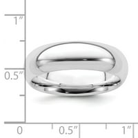 Bijeli sterling srebrni prsten za vjenčanje udobnost